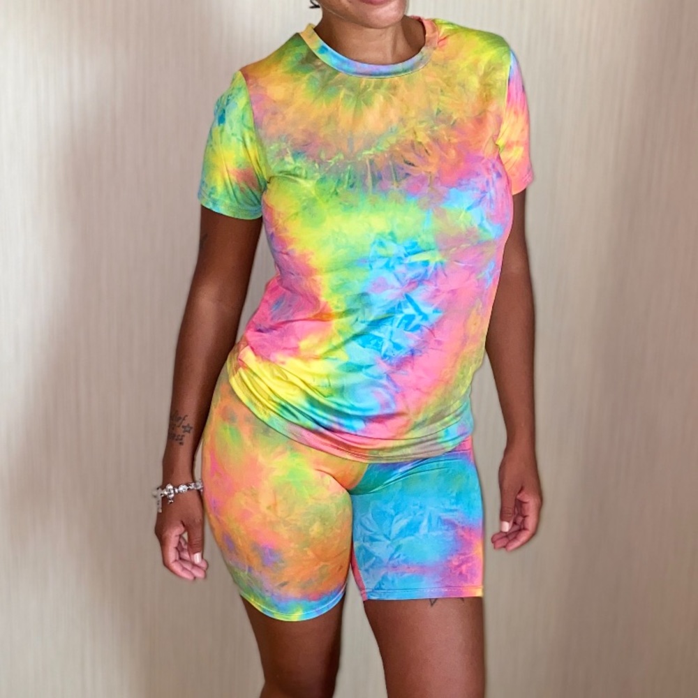 Last one,Tie dye biker shorts set - Picture 4 of 4